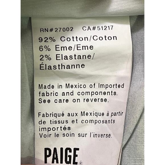 Paige Jimmy Jimmy Denim Shorts Women’s 27 Blue Rolled Hem Distressed Stretch - Picture 5 of 8